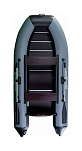 Надувная лодка ПВХ, RiverBoats RB 390, черно-серый RB390BG