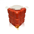 Купить Емкость 25л красная (широкая горловина) EB-0251-R Poseidon 7ft.ru в интернет магазине Семь Футов