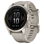 Garmin 010-02802-11 Часы Epix Pro 42 Sapphire Серебристый Cream Gold Stainless Steel / Fr. Grey