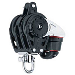 Harken 2630 Triple Carbo Ratchamatic 57 mm With Cam And Becket Черный Black / Silver