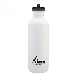 Laken BSF100BL Нержавеющая сталь Basic Flow бутылка 1L Белая White