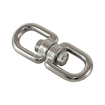 Вертлюг Sumar 02906_swivel пруток Ø6мм нагрузка 272/675кг рым/рым из нержавеющей стали AISI316
