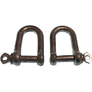 Купить Goldenship GS71250 Dee Shackle Hot D Galvanized 2 единицы измерения Серебристый 6 mm  7ft.ru в интернет магазине Семь Футов