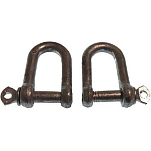 Goldenship GS71250 Dee Shackle Hot D Galvanized 2 единицы измерения Серебристый 6 mm 