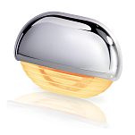 Светодиодная лампа Hella Marine 8560 Easy Fit 2JA 998 560-301 12/24В 0,5Вт 45x31,5мм кабель 100мм IP67 из хромированного пластика с янтарным светом