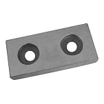 Martyr anodes ANO155 Болт на аноде из цинковой пластины Серебристый Grey 145 x 70 x 67 mm