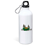 Kruskis MD4049S101C308 Бутылка Happy Camping 800ml Бесцветный White
