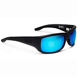 Pelagic 1520173001-MBBL-OS поляризованные солнцезащитные очки Fish Hook Matte Black Blue Mirror Polarized