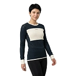 DEVOLD OF NORWAY go151226a-284c-s Базовый слой с длинным рукавом Wool Mesh 190 Ink / Offwhite 30x25x2