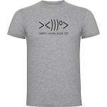 Kruskis CA65500358S008 Футболка с коротким рукавом Simply Fishing Addicted Серый Heather Grey L