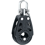 Harken 340 Carbon 29 Mm Одиночный поворотный шкив Черный Black