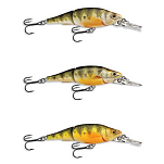 Live target YPJ73M100 Yellow Perch YPJ 73M Плавающий Соединённый Пескарь 73 mm 11g Золотистый Natural / Matte