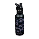 Купить Klean kanteen 1008924 Classic Бутылка из нержавеющей стали 532ml Спорт крышка Черный Black Camo 7ft.ru в интернет магазине Семь Футов