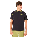 Купить Oakley FOA405412-02E-XXL Fingerprint Рашгард с коротким рукавом Черный Blackout 2XL 7ft.ru в интернет магазине Семь Футов