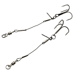 Kinetic F605-007-197 Single Stinger Связанные Крючки 80 Mm 40 Фунты Черный Black 2 