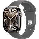Купить Apple MWXD3QL/A  Watch Series 10 GPS + Cellular 42mm Sport Band Золотистый Natural Titanium / Stone Grey S-M 7ft.ru в интернет магазине Семь Футов