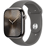 Apple MWXD3QL/A  Watch Series 10 GPS + Cellular 42mm Sport Band Золотистый Natural Titanium / Stone Grey S-M