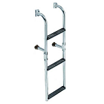 Forniture nautiche italiane 3030104 Нержавеющая сталь 4 Ступенчатая лестница Silver 104 x 27 cm