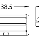 Protezione per pontile CORNER blu, Osculati 33.519.71