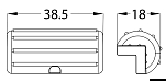 Protezione per pontile CORNER blu, Osculati 33.519.71