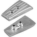 Алюминиевый пластинчатый анод 3588746/3588748/3588750 для моторов Volvo Penta DP/DPH 133x35 мм, Osculati 43.554.33