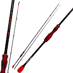 Kolpo 0164006-22 Red Passion Спиннинговая Удочка  Black / Red 2.28 m