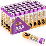 Gp batteries GD114 Lr3 1.5V Щелочные батареи типа ААА 40 единицы Золотистый Multicolor