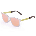 Ocean sunglasses 24.25 Солнцезащитные очки Florencia Pink Mirror Transparent White / Metal Gold Temple/CAT2