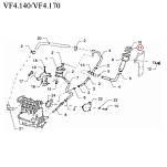 Прокладка крышки маслозаливной горловины Vetus VFP01428 для двигателей VF4.140/VF4.170/VF5.220/VF5.250