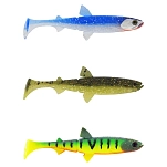 Westin P233-1036-229-UNIT Мягкий приманка Hypoteez Shadtail 5g 90 mm 3 Единицы Golden Baitfish