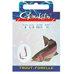 Gamakatsu 140157-00200-00025-00 Booklet Trout 3610N Палатка Крюк 0.250 мм 120 см Серый Nickel 2 