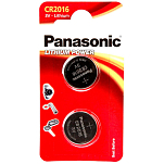 Panasonic CR2016L/2BP 1x2 CR 2016 Литиевые аккумуляторы Серебристый Silver