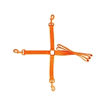 Hp&g 510874 Тренировочный поводок 3 в 1 с карабинами Orange 140 cm Hunt