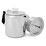 Gsi outdoors 65206 Glacier Нержавеющая сталь 6 чашка Кофе Перколятор С Силикон ручка Silver