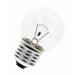 Euromarine 000820 E27 24V 40W 45x75 mm Сферическая Лампа Бесцветный Clear / Grey