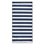 Regatta RCE523-061-Single полотенце Printed Microfibre Beach  White / Navy Stripe