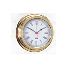 Купить Часы кварцевые судовые ANVI Termometros 32.0385 Ø150/120x45мм из полированной латуни с римскими цифрами 7ft.ru в интернет магазине Семь Футов