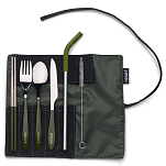 Mizu 813551028986 Urban Набор столовых приборов Зеленый Army Green