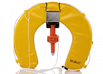 SEAGO Horseshoe Lifebuoy / yellow / with bracket and SOLAS light 55928-bvs