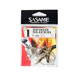 Sasame SSSES07 Seigo Sliced Крючки С Одним Глазком Бесцветный Black 7