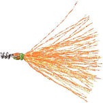 SPRO 004622-01850-00000-00 Screw In Плавники Оранжевый  UV Orange