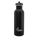 Laken BSF75NE Нержавеющая сталь Basic Flow бутылка 750ml Бесцветный Black