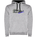 Купить Kruskis SU1067065802K045 Толстовка с капюшоном Bluefin Tuna Two-Colour Серый Heather Grey / Black 3XL 7ft.ru в интернет магазине Семь Футов