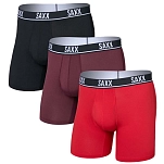 SAXX Underwear sxpp3ep.rmb.xl трусы-боксёры Essential Performance Mesh Boxer Brief Fly 3Pk 3 Единицы Classic Red / Maroon / Black 20x10x4