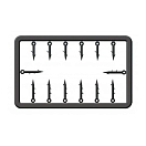 Купить Cralusso 82202830 Пластиковая игла для приманки Серебристый Grey 10-13 mm 7ft.ru в интернет магазине Семь Футов