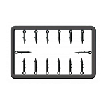 Cralusso 82202830 Пластиковая игла для приманки Серебристый Grey 10-13 mm