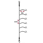 Colmic SABFL05010 Sabiki rig Sabiki FL-050 1.75 m  Pink 10