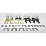 Bukh 023D9402 DV36/48 Эластичный подшипник 4 единицы Silver / Gold