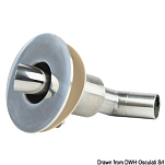 Exhaust adapter curved for yachts or boats, 50.255.02