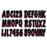 Trac outdoors 328-RUBKG200 Series 200 Регистрационное письмо Черный Burgundy / Black